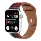 Cloth Texture Sports Leather Watch Band For Apple Watch Series 9&8&7 41mm / SE 3&SE 2&6&SE&5&4 40mm / 3&2&1 38mm(2) - 1