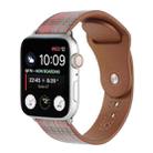 Cloth Texture Sports Leather Watch Band For Apple Watch Series 9&8&7 41mm / SE 3&SE 2&6&SE&5&4 40mm / 3&2&1 38mm(3) - 1