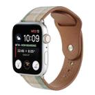 Cloth Texture Sports Leather Watch Band For Apple Watch Series 9&8&7 41mm / SE 3&SE 2&6&SE&5&4 40mm / 3&2&1 38mm(4) - 1