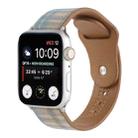 Cloth Texture Sports Leather Watch Band For Apple Watch Series 9&8&7 41mm / SE 3&SE 2&6&SE&5&4 40mm / 3&2&1 38mm(6) - 1