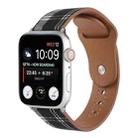Cloth Texture Sports Leather Watch Band For Apple Watch Ultra 49mm / Series 8&7 45mm / SE 2&6&SE&5&4 44mm / 3&2&1 42mm(1) - 1