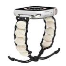 Volcanic Stone Watch Band For Apple Watch Series 8&7 41mm / SE 2&6&SE&5&4 40mm / 3&2&1 38mm(White) - 1