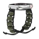 Volcanic Stone Watch Band For Apple Watch Series 8&7 41mm / SE 2&6&SE&5&4 40mm / 3&2&1 38mm(ArmyGreen) - 1