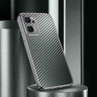 For OPPO Reno7 SE 5G Metal Frame Carbon Fiber Phone Case(Grey) - 1