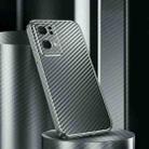 For OPPO Reno7 Pro 5G Metal Frame Carbon Fiber Phone Case(Grey) - 1