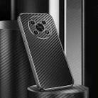 For Honor X30 5G Metal Frame Carbon Fiber Phone Case(Black) - 1