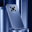 For Honor X30 5G Metal Frame Carbon Fiber Phone Case(Blue) - 1