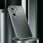 For Honor 60 Pro Metal Frame Carbon Fiber Phone Case(Grey) - 1