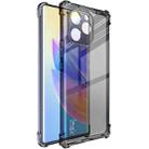 For Honor 60 SE IMAK All-inclusive Shockproof Airbag TPU Phone Case with Screen Protector(Transparent Black) - 1