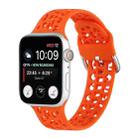 Hollow Out Silicone Watch Band For Apple Watch Series 8&7 41mm / SE 2&6&SE&5&4 40mm / 3&2&1 38mm(5) - 1
