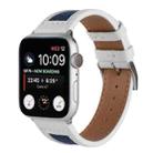 Canvas Leather Watch Band For Apple Watch Ultra 49mm / Series 8&7 45mm / SE 2&6&SE&5&4 44mm / 3&2&1 42mm(3) - 1