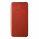 For OPPO Realme 9i / A36 Carbon Fiber Texture Horizontal Flip PU Phone Case(Brown) - 2
