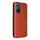 For OPPO Realme 9i / A36 Carbon Fiber Texture Horizontal Flip PU Phone Case(Brown) - 3
