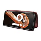 For OPPO Realme 9i / A36 Carbon Fiber Texture Horizontal Flip PU Phone Case(Brown) - 6