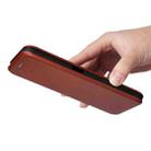 For OPPO Realme 9i / A36 Carbon Fiber Texture Horizontal Flip PU Phone Case(Brown) - 7