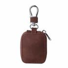 Leather Earphone Protective Case with Hook For Airpods 3 / Airpods Pro / Airpods 1 / 2(Coffee) - 1