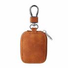 Leather Earphone Protective Case with Hook For Airpods 3 / Airpods Pro / Airpods 1 / 2(Brown) - 1