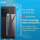 For OnePlus 10 Pro 5G 2 PCS imak HD Hydrogel Film Phone Back Protector - 4