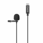 BOYA BY-M3-OA Type-C / USB-C Interface Omnidirectional Lavalier Microphone for DJI OSMO ACTION(Black) - 1