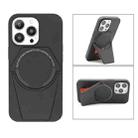 Shield Card Holder PU+TPU Magsafe Case For iPhone 13 Pro(Black) - 1