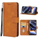 Leather Phone Case For OPPO Realme 7 Pro(Brown) - 1