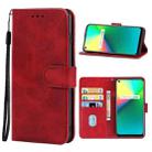 Leather Phone Case For OPPO Realme 7i(Red) - 1