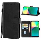 Leather Phone Case For OPPO Realme 7i(Black) - 1