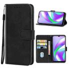 Leather Phone Case For OPPO Realme C12(Black) - 1