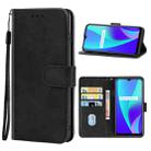 Leather Phone Case For OPPO Realme C15(Black) - 1