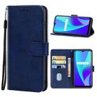 Leather Phone Case For OPPO Realme C15(Blue) - 1