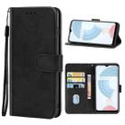 Leather Phone Case For OPPO Realme C21(Black) - 1