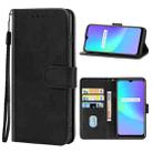 Leather Phone Case For OPPO Realme C25(Black) - 1