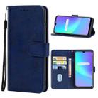 Leather Phone Case For OPPO Realme C25(Blue) - 1