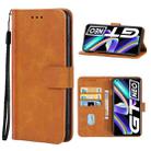 Leather Phone Case For OPPO Realme GT Neo(Brown) - 1