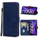 Leather Phone Case For OPPO Realme Narzo 30 Pro(Blue) - 1