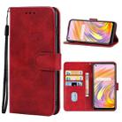 Leather Phone Case For OPPO Realme V15(Red) - 1