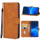 Leather Phone Case For OPPO Realme X2 Pro(Brown) - 1