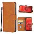 Leather Phone Case For OPPO Realme X50 Pro 5G(Brown) - 1