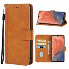 Leather Phone Case For OPPO Reno Z(Brown) - 1