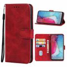 Leather Phone Case For OPPO Reno3 5G(Red) - 1