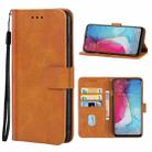 Leather Phone Case For OPPO Reno3 5G(Brown) - 1