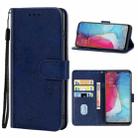 Leather Phone Case For OPPO Reno3 5G(Blue) - 1