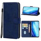 Leather Phone Case For OPPO Reno4 Pro(Blue) - 1