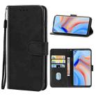 Leather Phone Case For OPPO Reno4 Pro 5G(Black) - 1