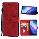 Leather Phone Case For OPPO Reno5 4G(Red) - 1