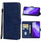 Leather Phone Case For OPPO Reno5 5G(Blue) - 1