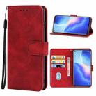 Leather Phone Case For OPPO Reno5 Pro+(Red) - 1