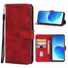 Leather Phone Case For OPPO Reno6 Pro+ 5G(Red) - 1