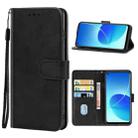 Leather Phone Case For OPPO Reno6 Z(Black) - 1