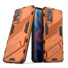 For Xiaomi Redmi Note 11 / Note 11S Global Punk Armor 2 in 1 PC + TPU Shockproof Phone Case with Invisible Holder(Orange) - 1